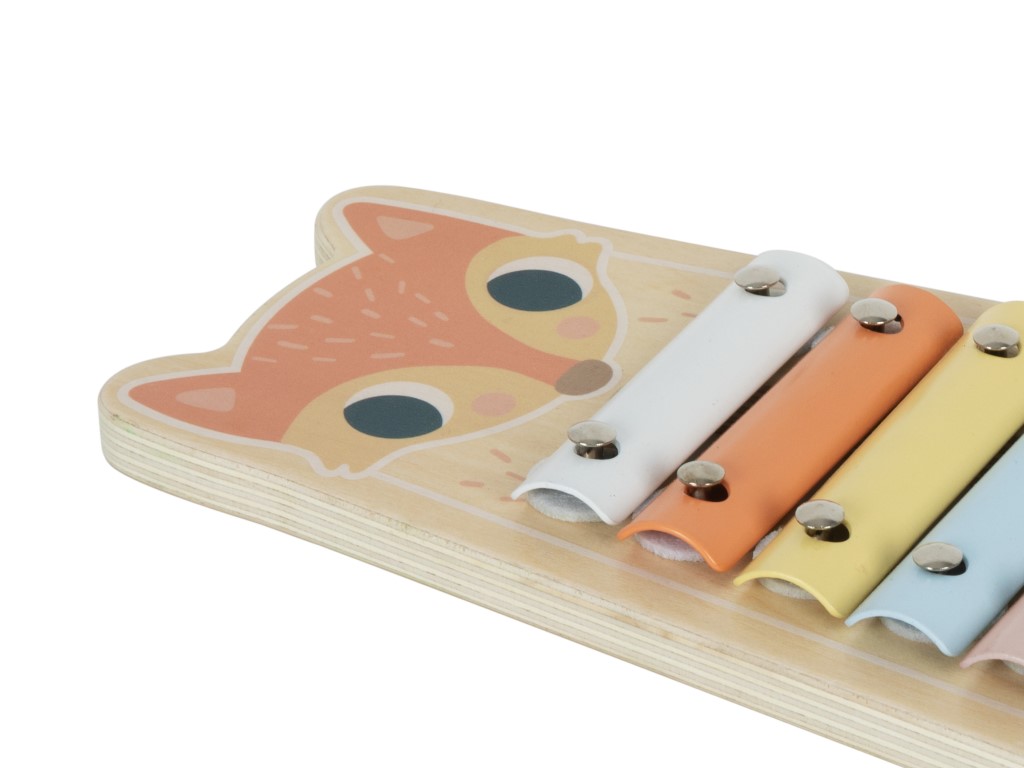 eliNeli Dřevěný xylofon pro děti – Liška