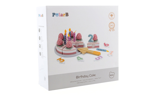 PolarB Dřevěný narozeninový dort