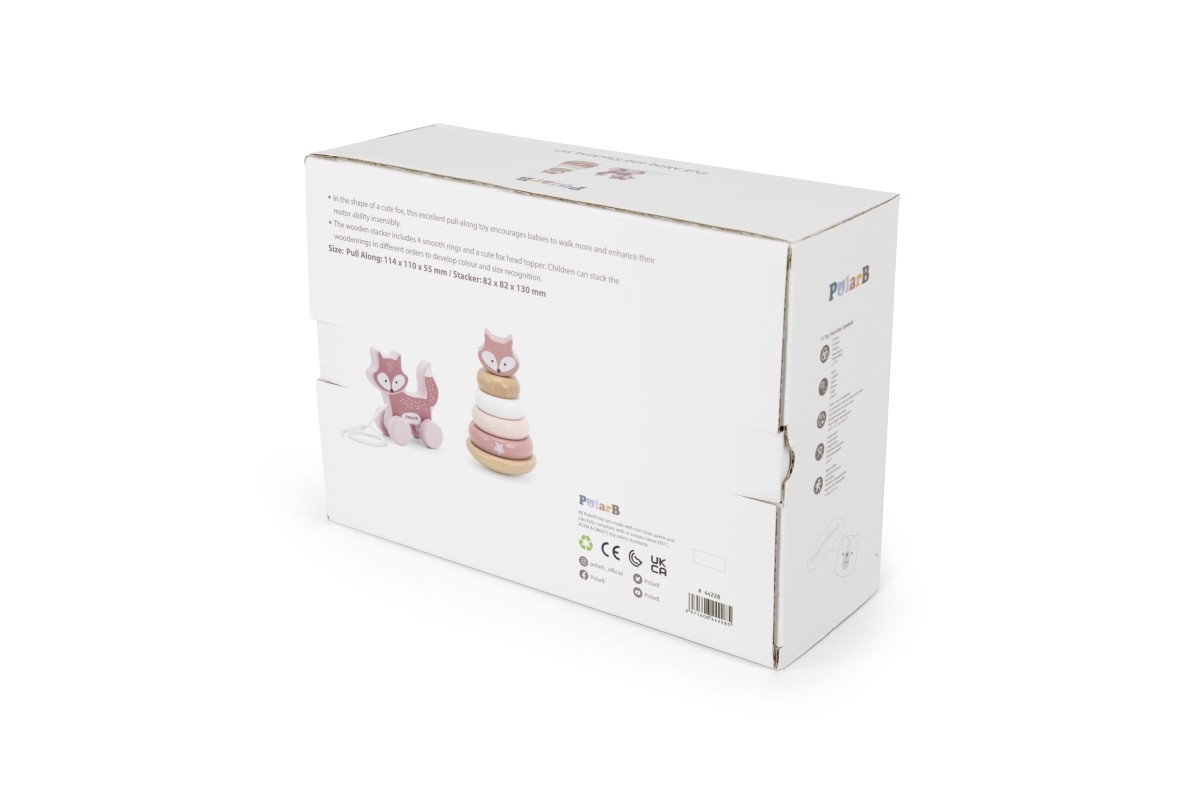 PolarB Dřevěná tahačka a pyramida liška (obrázek 3)