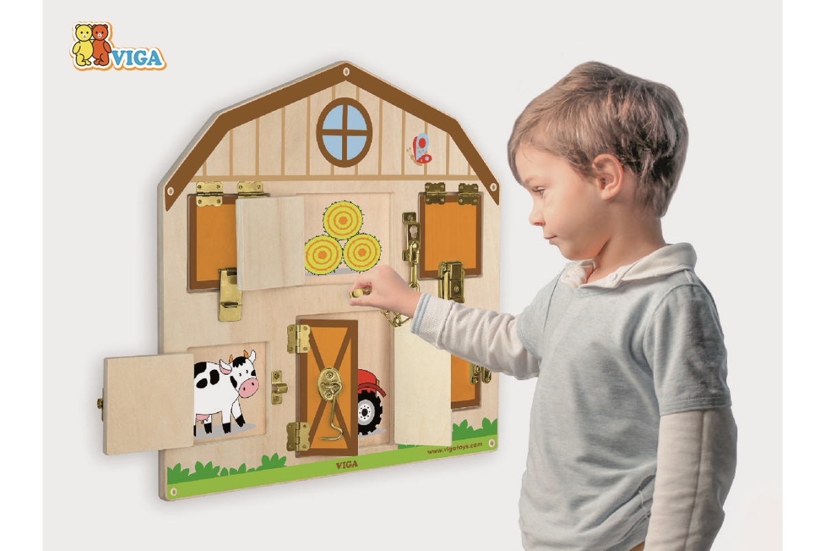 VIGA Dřevěná hra - zamykání a odemykání (obrázek 5)