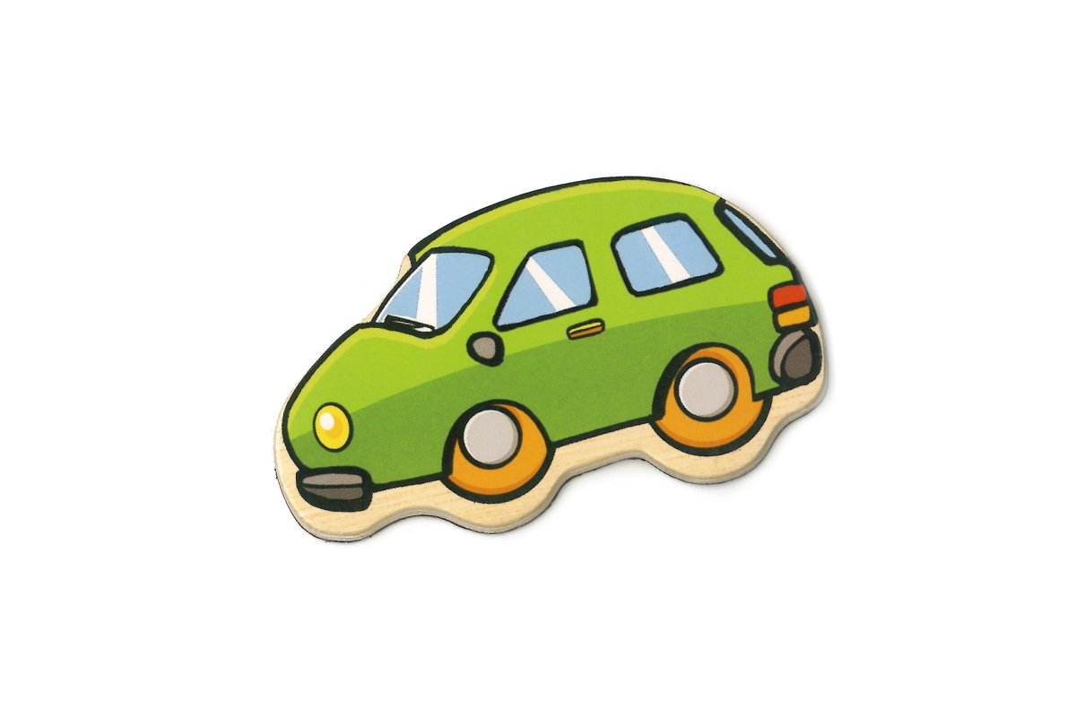 VIGA Dřevěné magnety 20 ks – dopravní prostředky