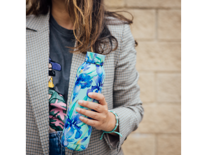 Quokka Nerezová termoláhev Solid Blue Irisis 630 ml