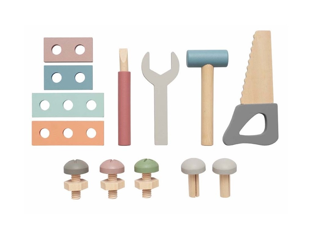 JaBaDaBaDo Dřevěné nářadí pro děti v bedně (boxu) – medvídek