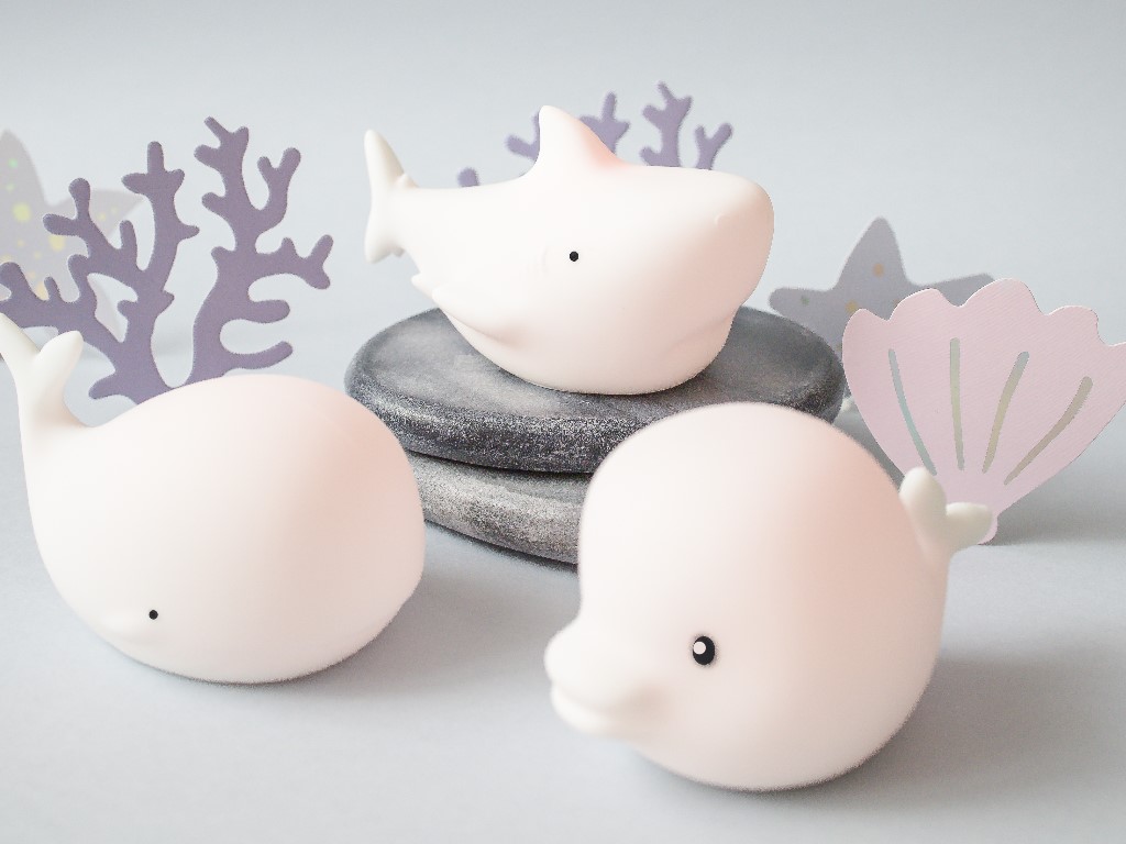 Rabbit & Friends Dětské lampičky do vody (delfín, žralok, velryba)