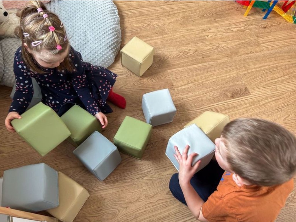 eliNeli Velké pěnové stavební kostky pro děti (12 ks)