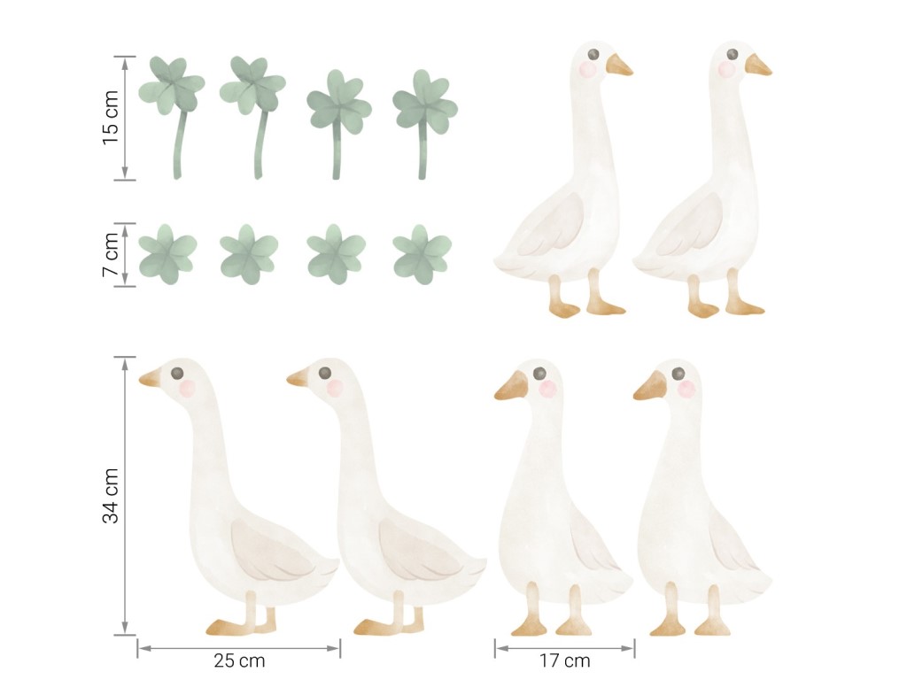 ELIS DESIGN originální nálepky husy (obrázek 5)