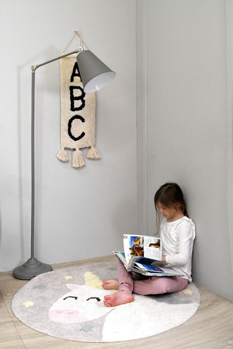 Lorena Canals Dětský kulatý koberec – jednorožec