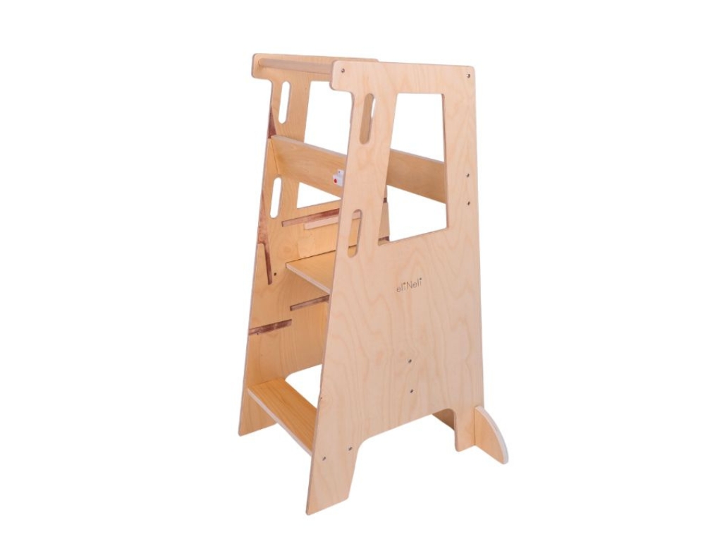 eliNeli Rostoucí učící věž pro děti 3v1 90 cm se stabilizačními prvky