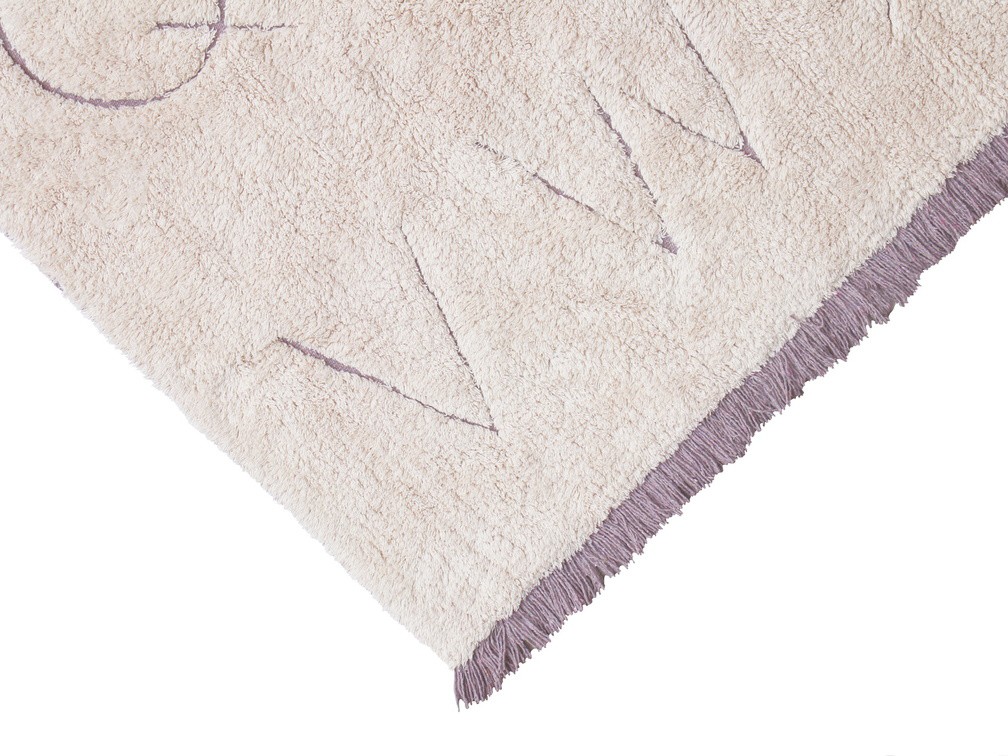 Lorena Canals Dětský koberec s třásněmi – abeceda 140×200 cm