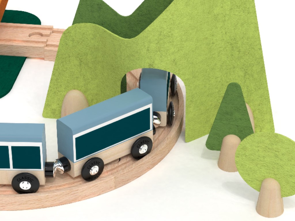 Classic WORLD Dřevěná vláčkodráha - mini (obrázek 4)