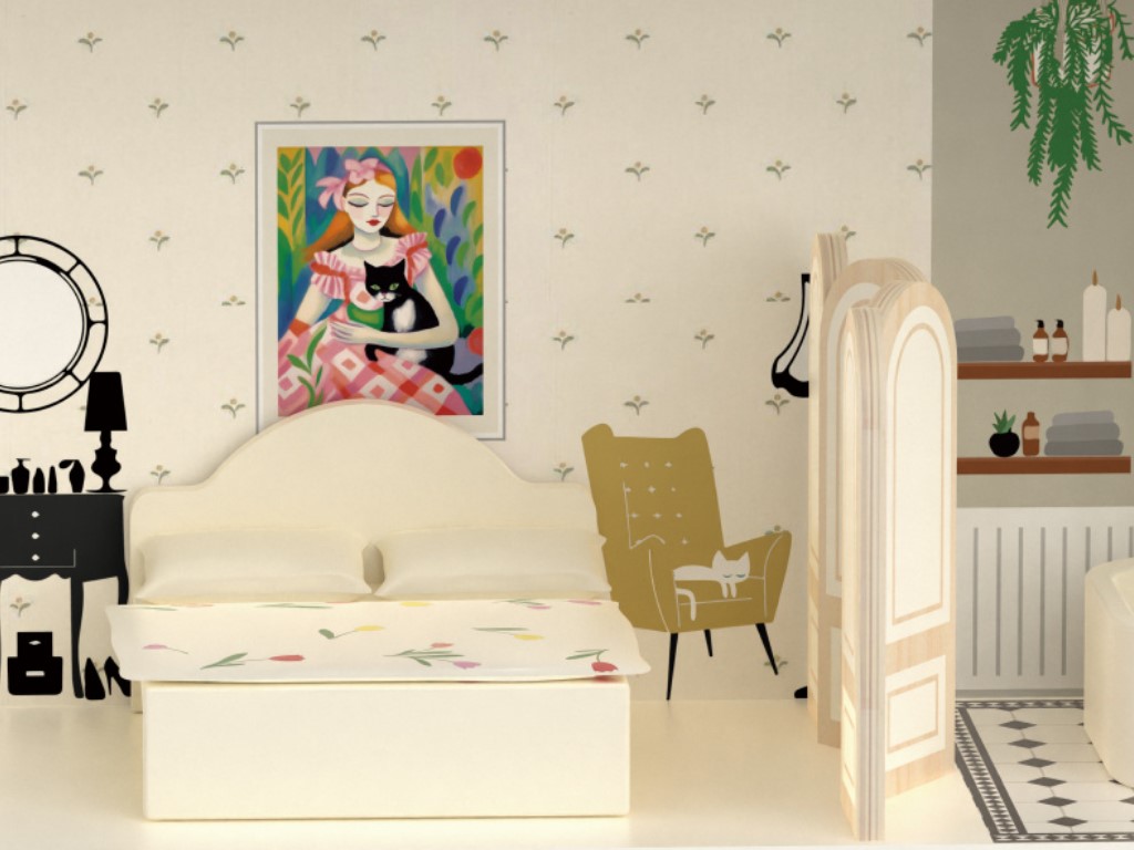 Classic WORLD Dřevěný domeček pro panenky Vintage (obrázek 3)