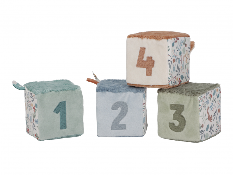 Little Dutch Kostky textilní 4 ks Forest Friends