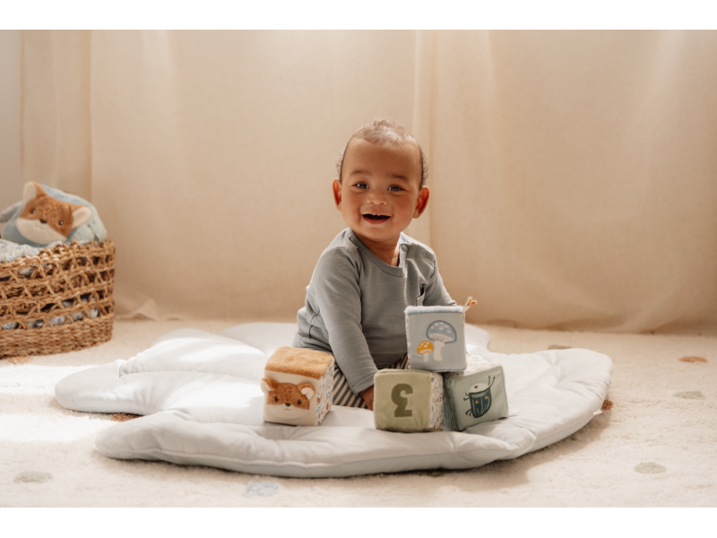 Little Dutch Kostky textilní 4 ks Forest Friends