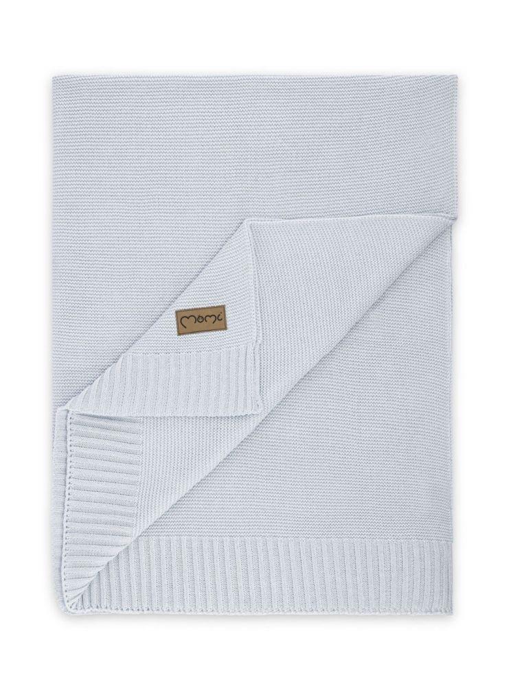 Dětská pletená deka MoMi HUG šedá