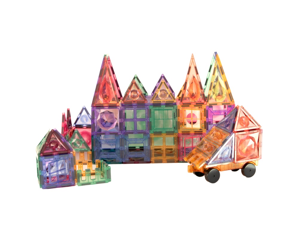 eliNeli Magnetická stavebnice EliFix pastel – 108 ks