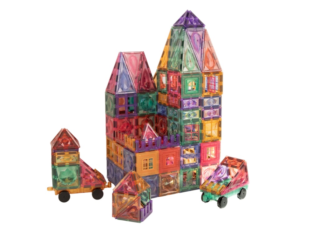 eliNeli Magnetická stavebnice EliFix pastel – 188 ks