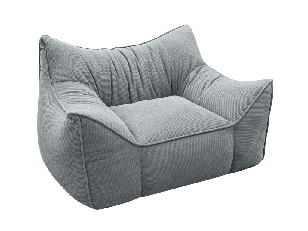 eliNeli Dětské křeslo šedé – manšestr