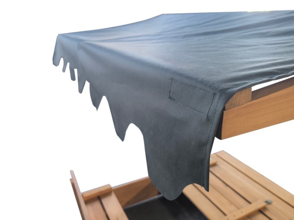 eliNeli Pískoviště s krytem/lavičkami a šedou stříškou