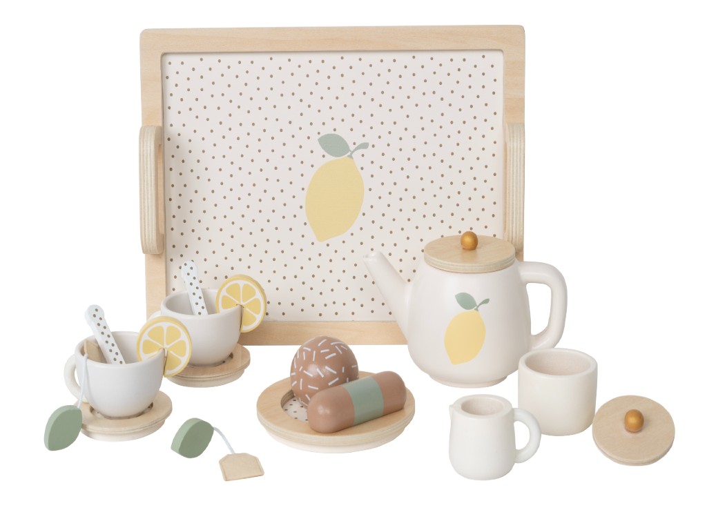 Jabadabado Dřevěný čajový set Citron