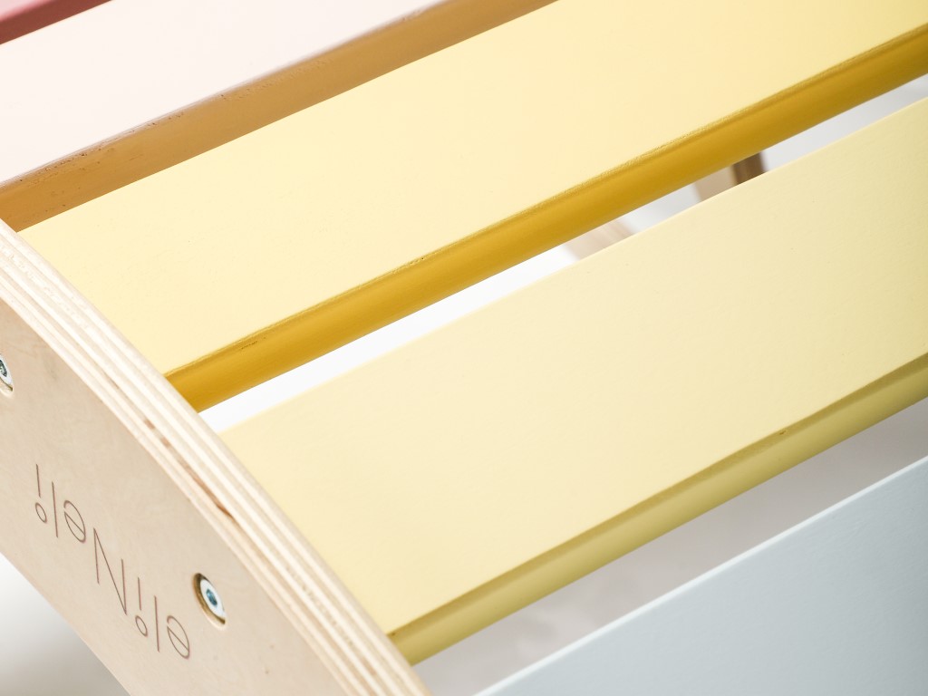 eliNeli Dřevěná montessori houpačka 5v1 - pastel BAZAR (obrázek 4)