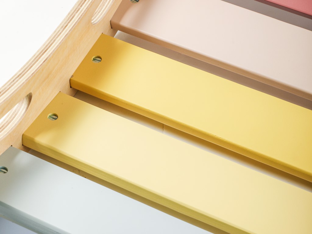 eliNeli Dřevěná montessori houpačka 5v1 - pastel BAZAR (obrázek 5)