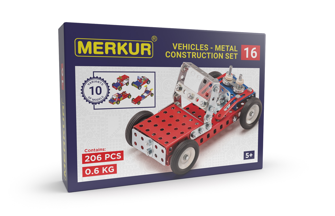 Merkur - stavebnice Merkur 016 Buggy, 206 dílů, 10 modelů