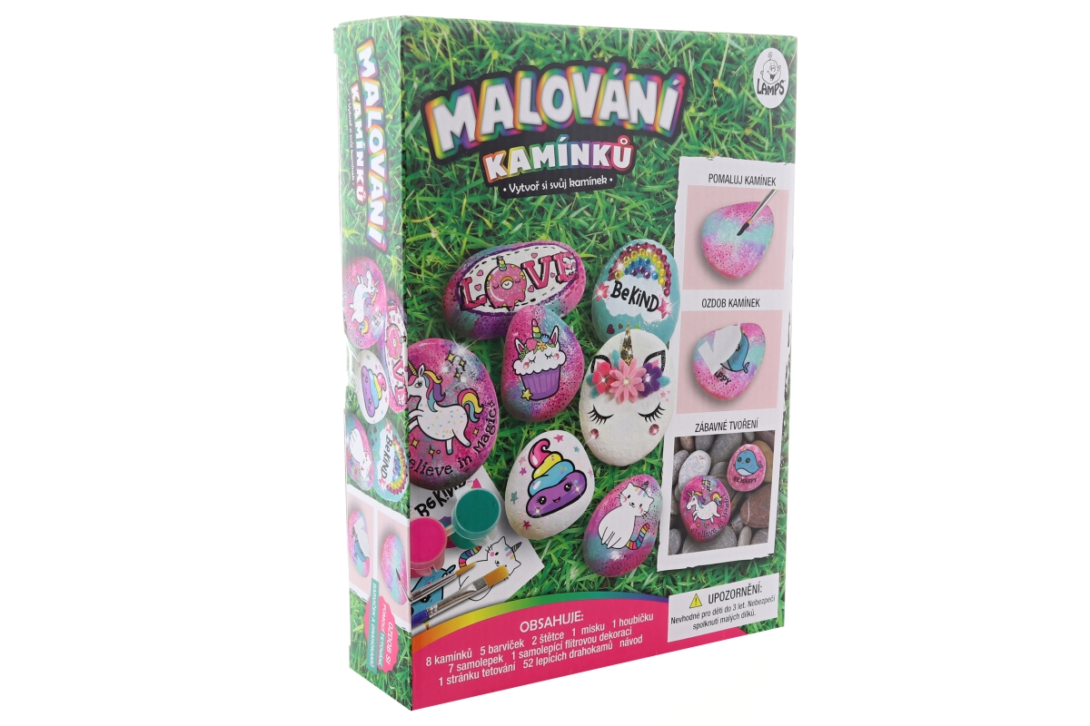LAMPS Malování kamínků jednorožci
