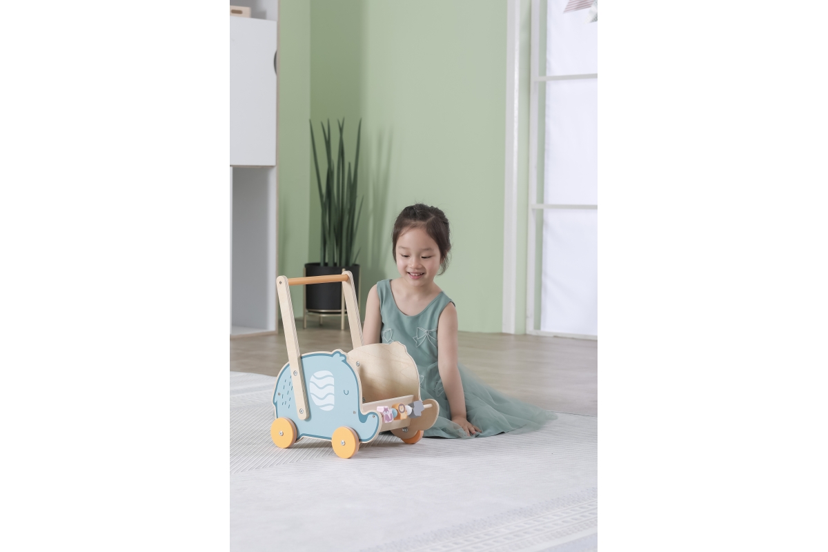 PolarB Dřevěné chodítko – slon