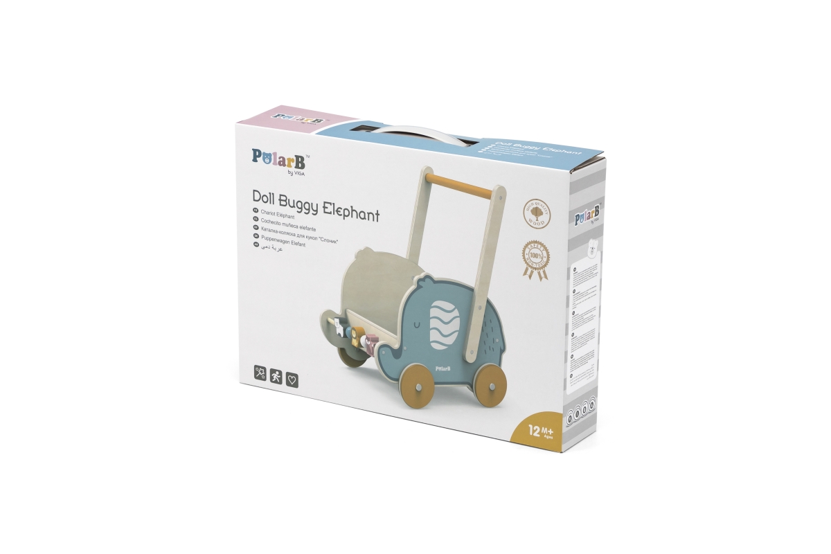 PolarB Dřevěné chodítko – slon