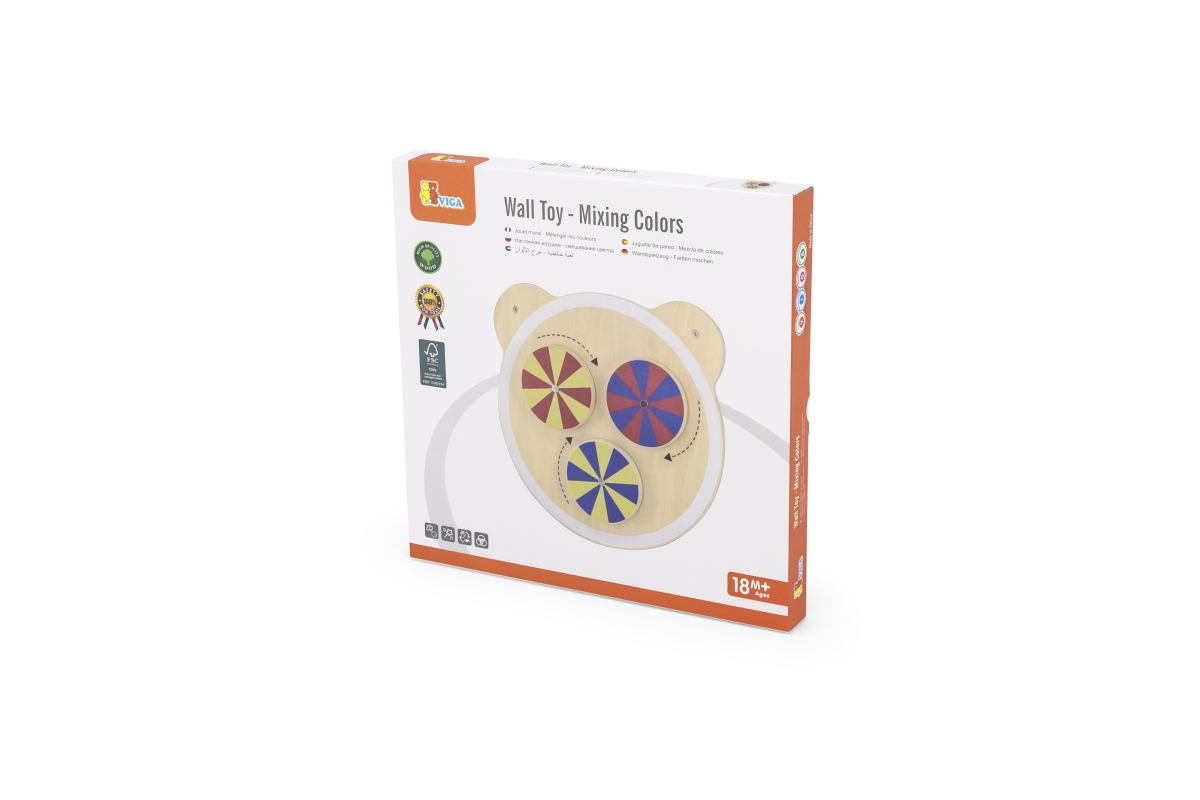 VIGA Dřevěná nástěnná hra – míchání barev