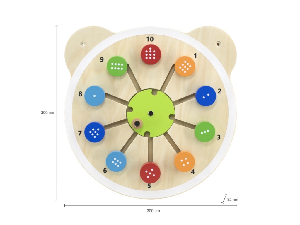 VIGA Dřevěná nástěnná hra čísla