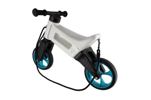 Odrážedlo FUNNY WHEELS Rider SuperSport bílé/tyrkys 2v1
