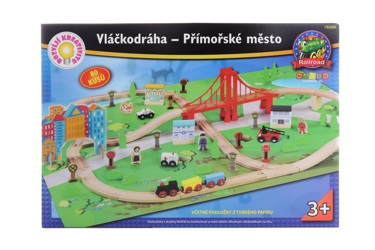 Maxim Vláčkodráha – Přímořské město – 80ks