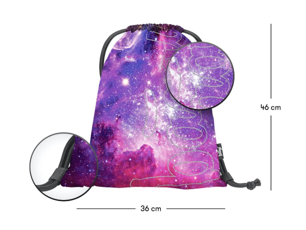 BAAGL Sáček na přezůvky Skate Galaxy