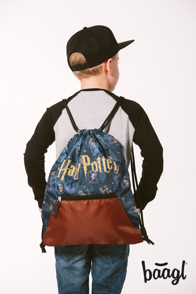 BAAGL Sáček na přezůvky s kapsou Harry Potter Bradavice (obrázek 5)