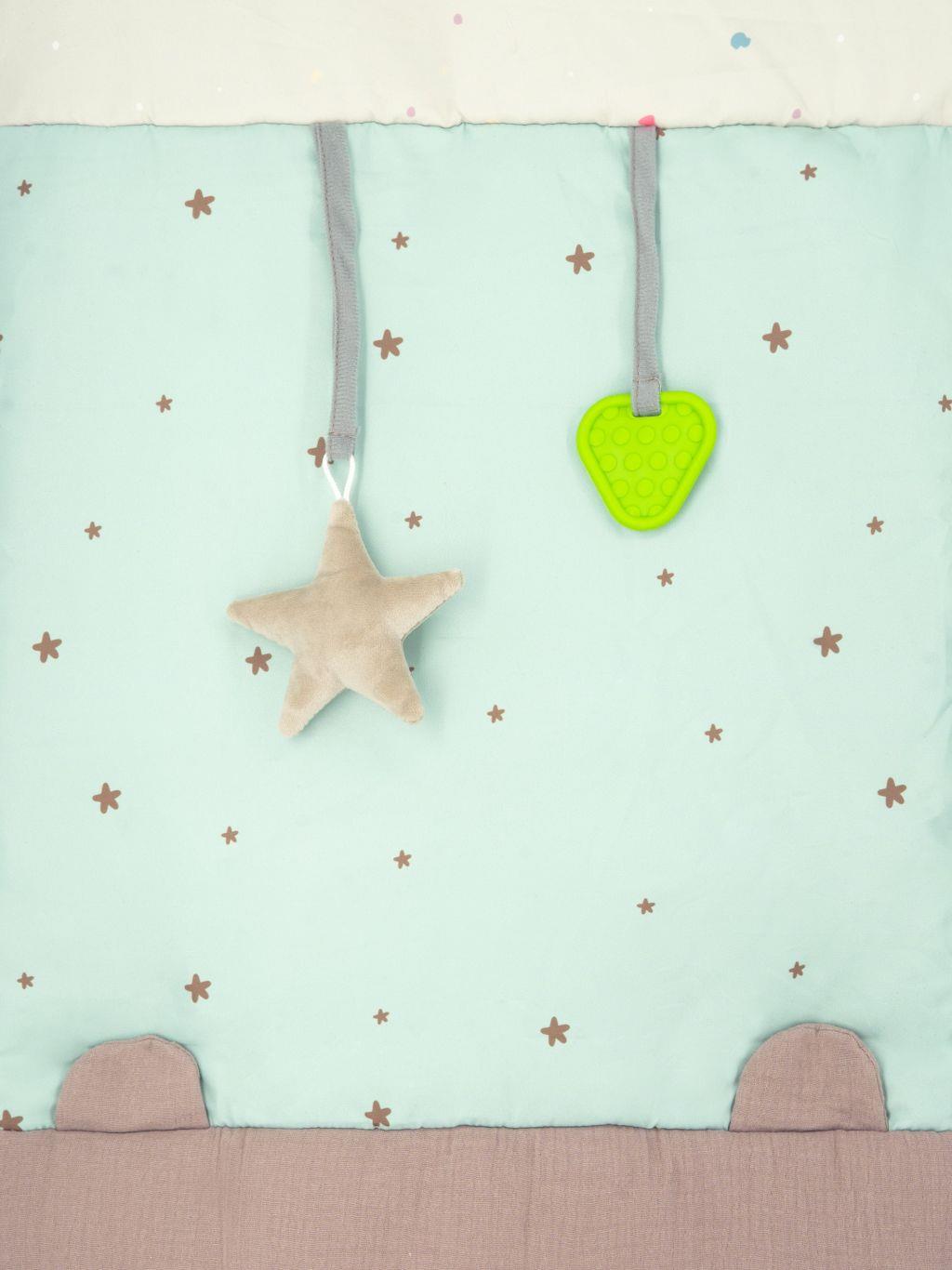 Hrací deka MoMi VOLPI patchwork