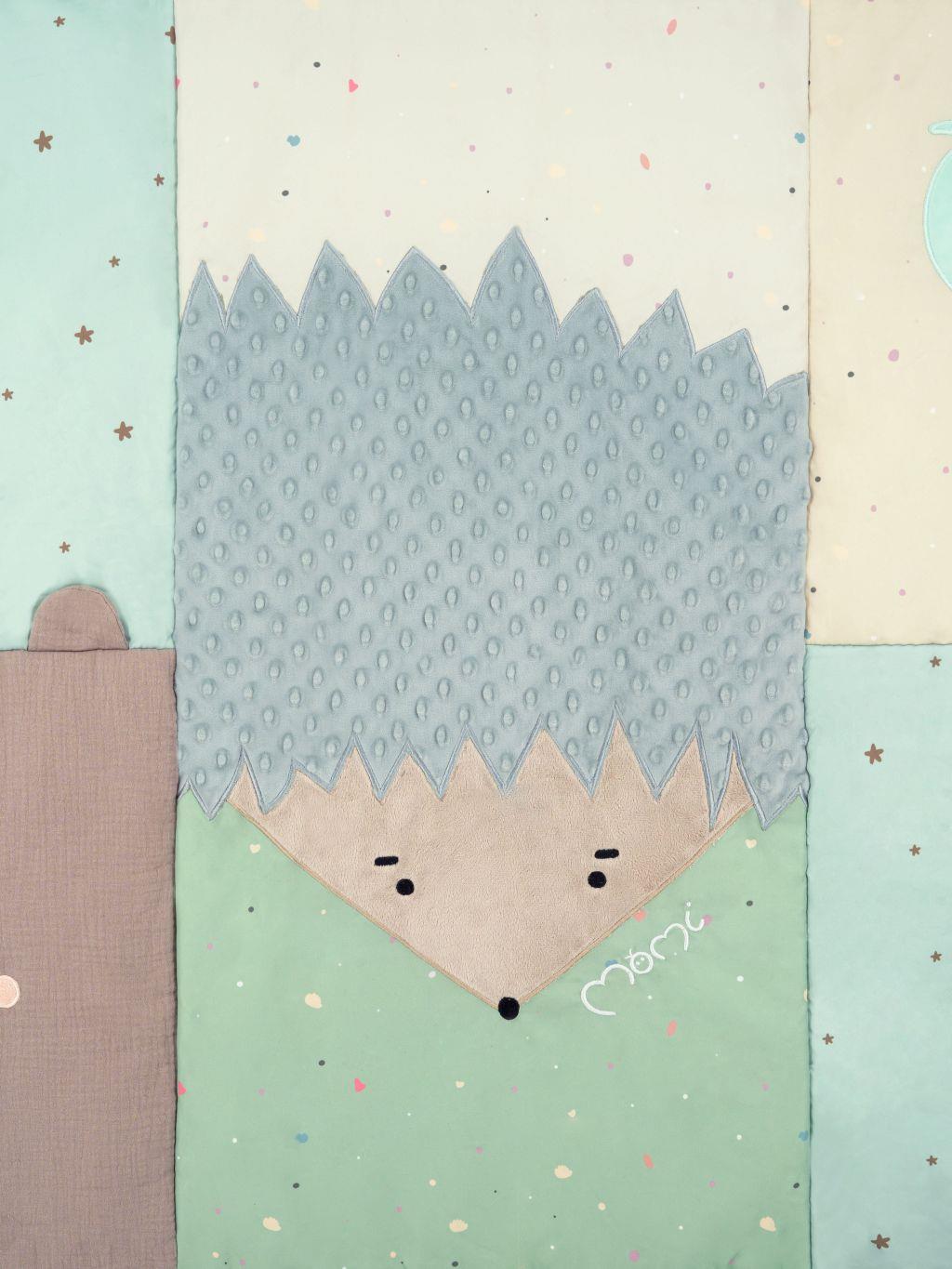 Hrací deka MoMi VOLPI patchwork