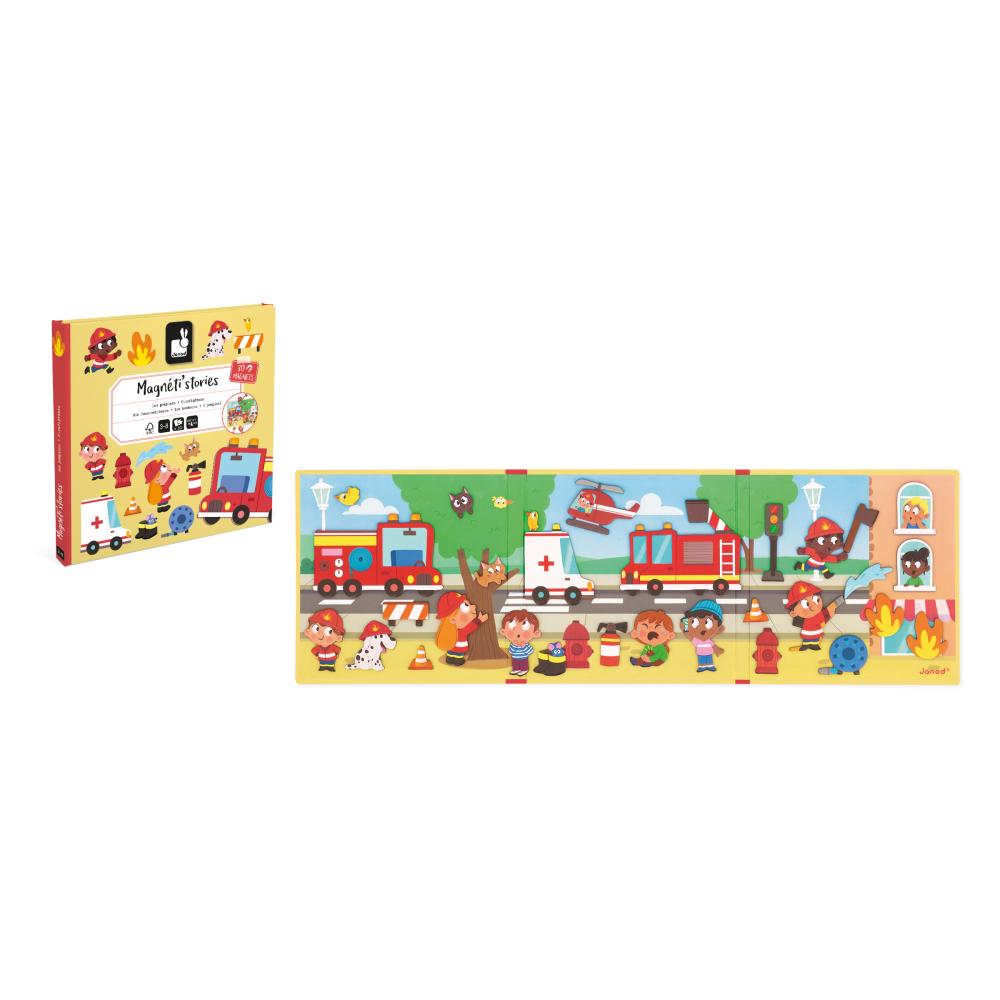 Janod Magnetická kniha – hasiči