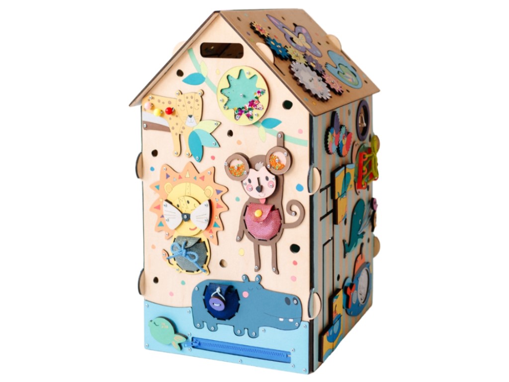 eliNeli Svítící activity board domeček - ZOO - BAZAR (obrázek 6)