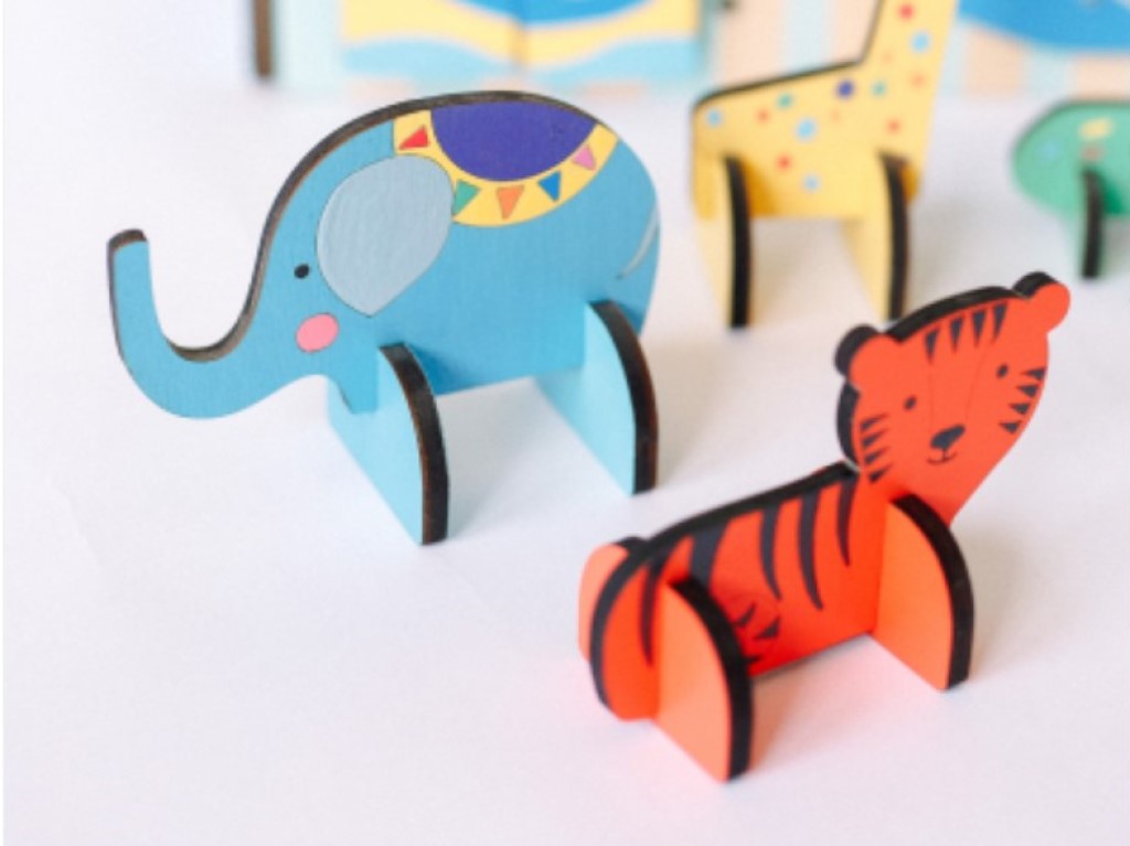 eliNeli Svítící activity board domeček - ZOO - BAZAR (obrázek 8)