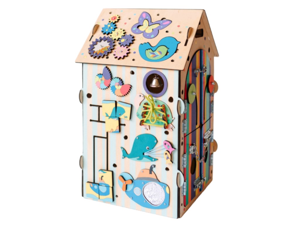 eliNeli Svítící activity board domeček - ZOO - BAZAR