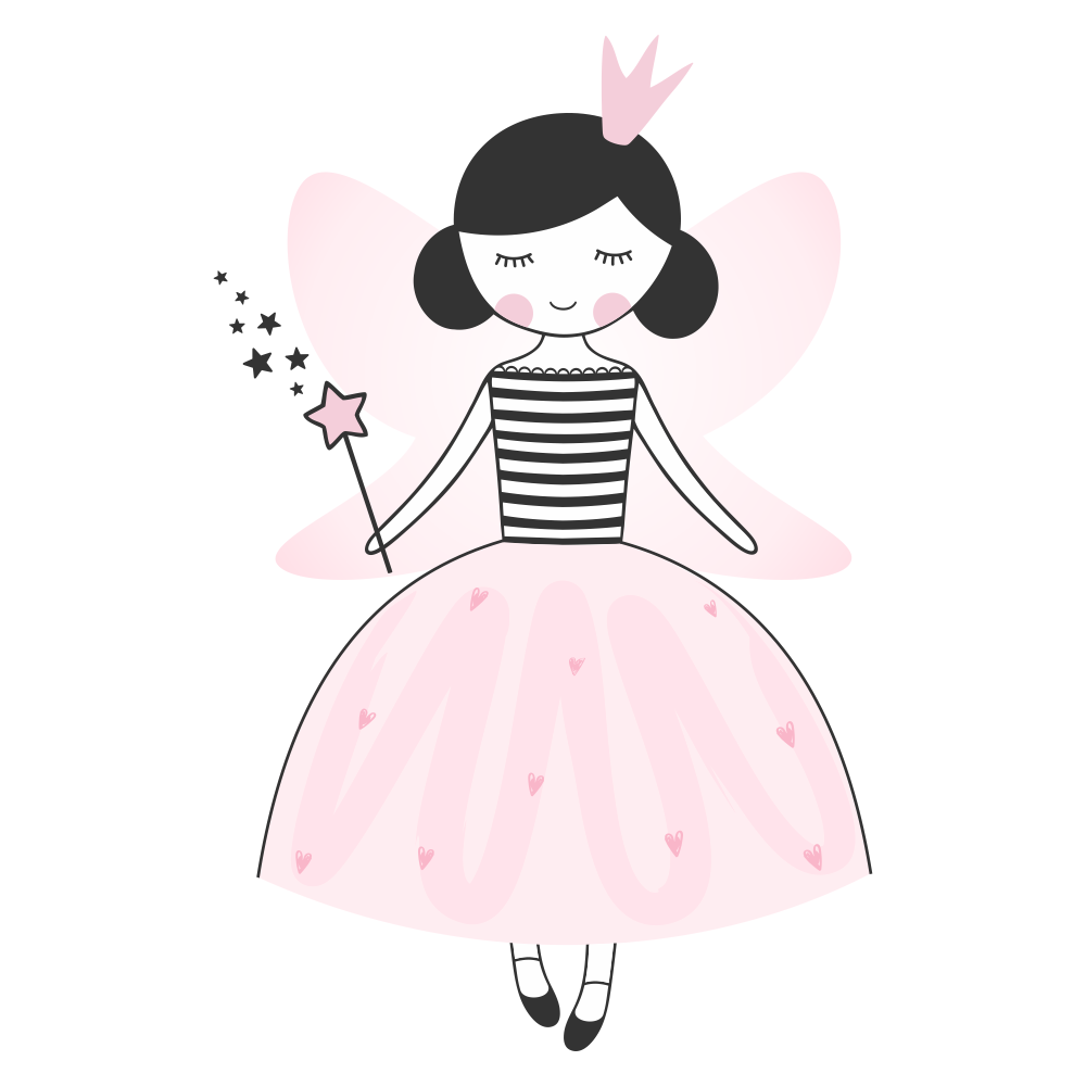 DEKORACJAN Samolepka na zeď – pohádková víla Velikost: M