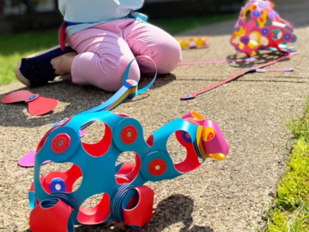 CLIXO Crew Blue & Green – magnetická stavebnice 30 kusů