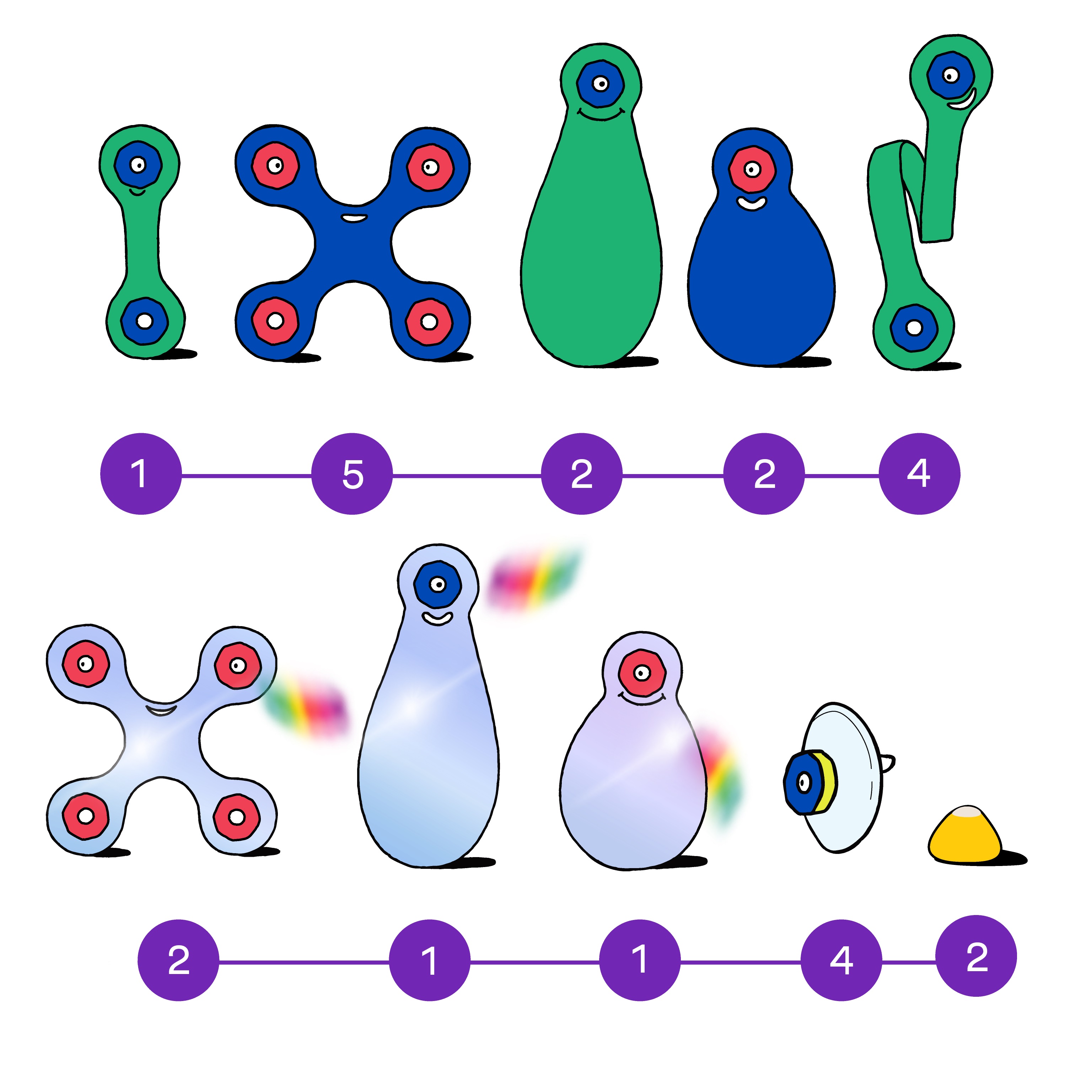 CLIXO Window – magnetická stavebnice 24 kusů