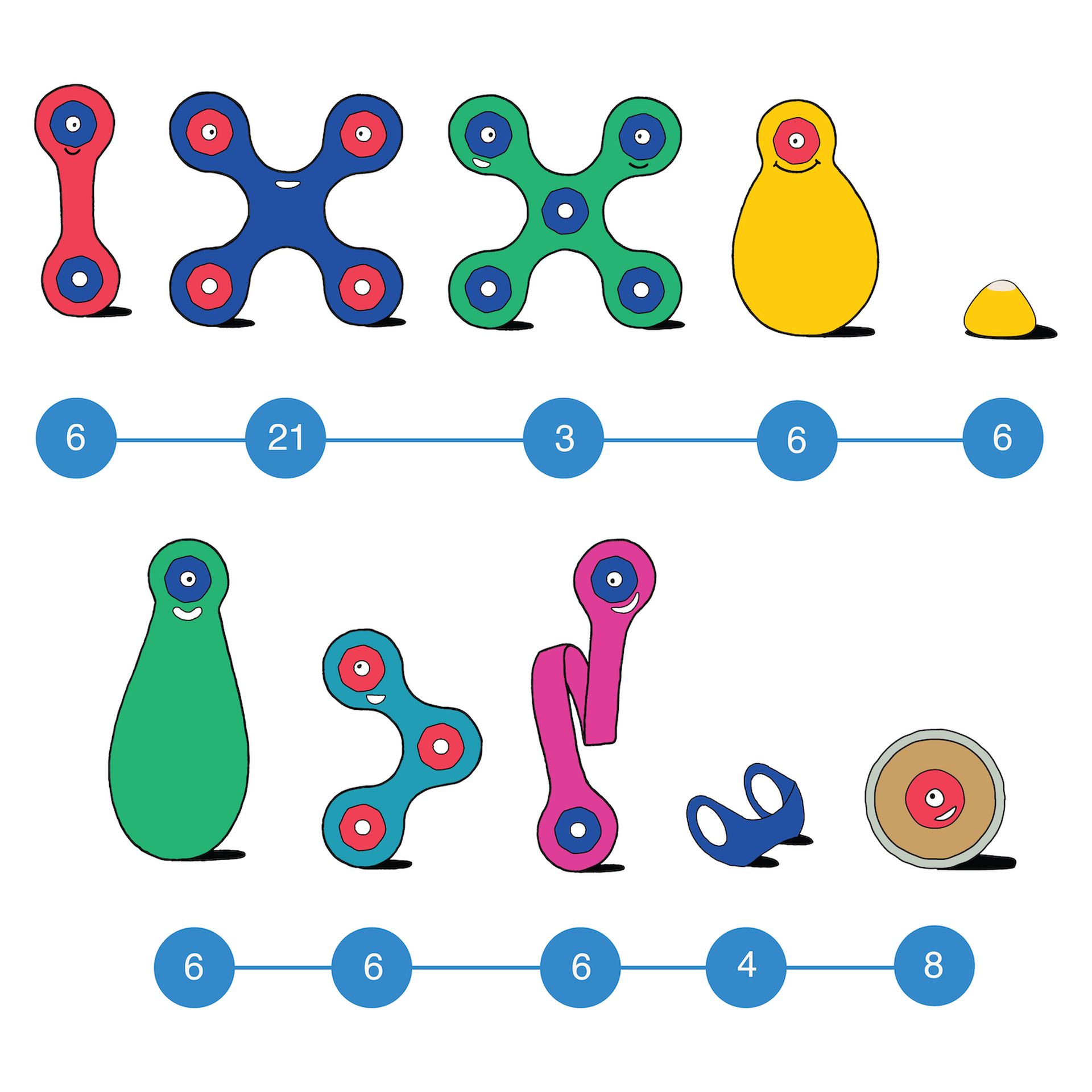 CLIXO Wheel Creator – magnetická stavebnice 72 kusů