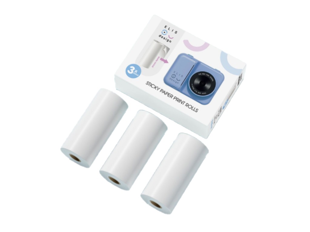 ELIS DESIGN Náhradní fotopapír do fotoaparátu 3 ks - lepicí