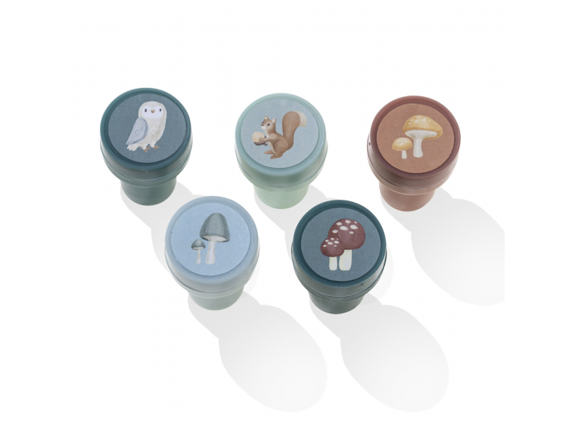 Little Dutch Razítka samobarvící 16 ks Forest Friends