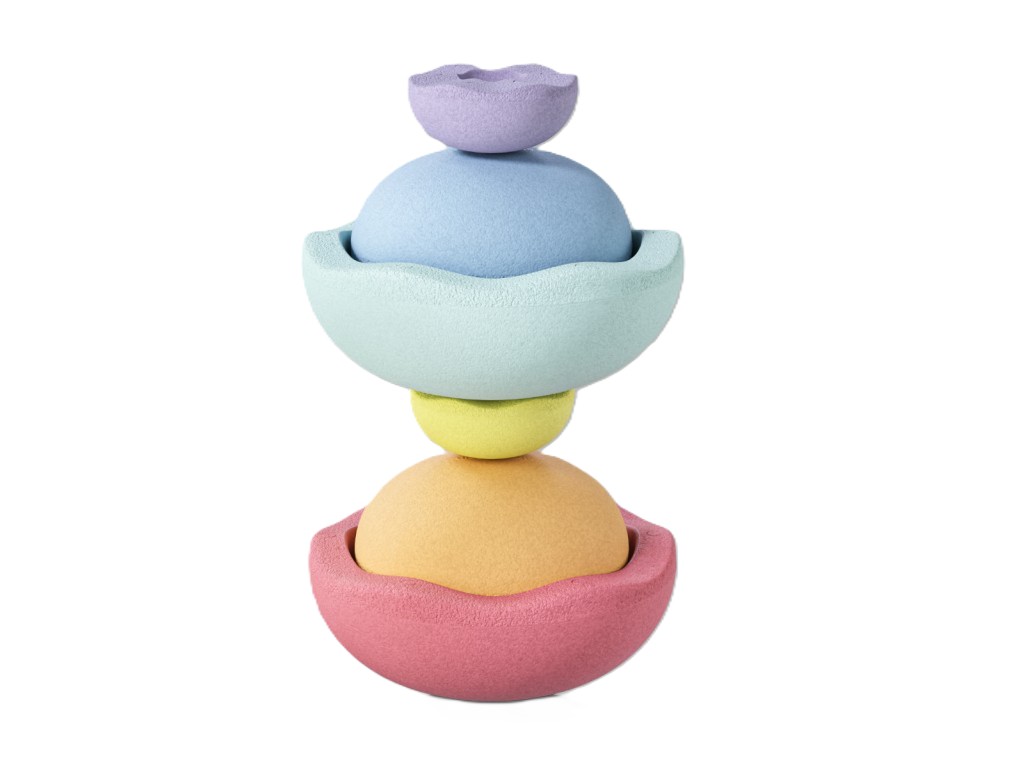 Balanční kameny Stapelstein Inside Rainbow pastel