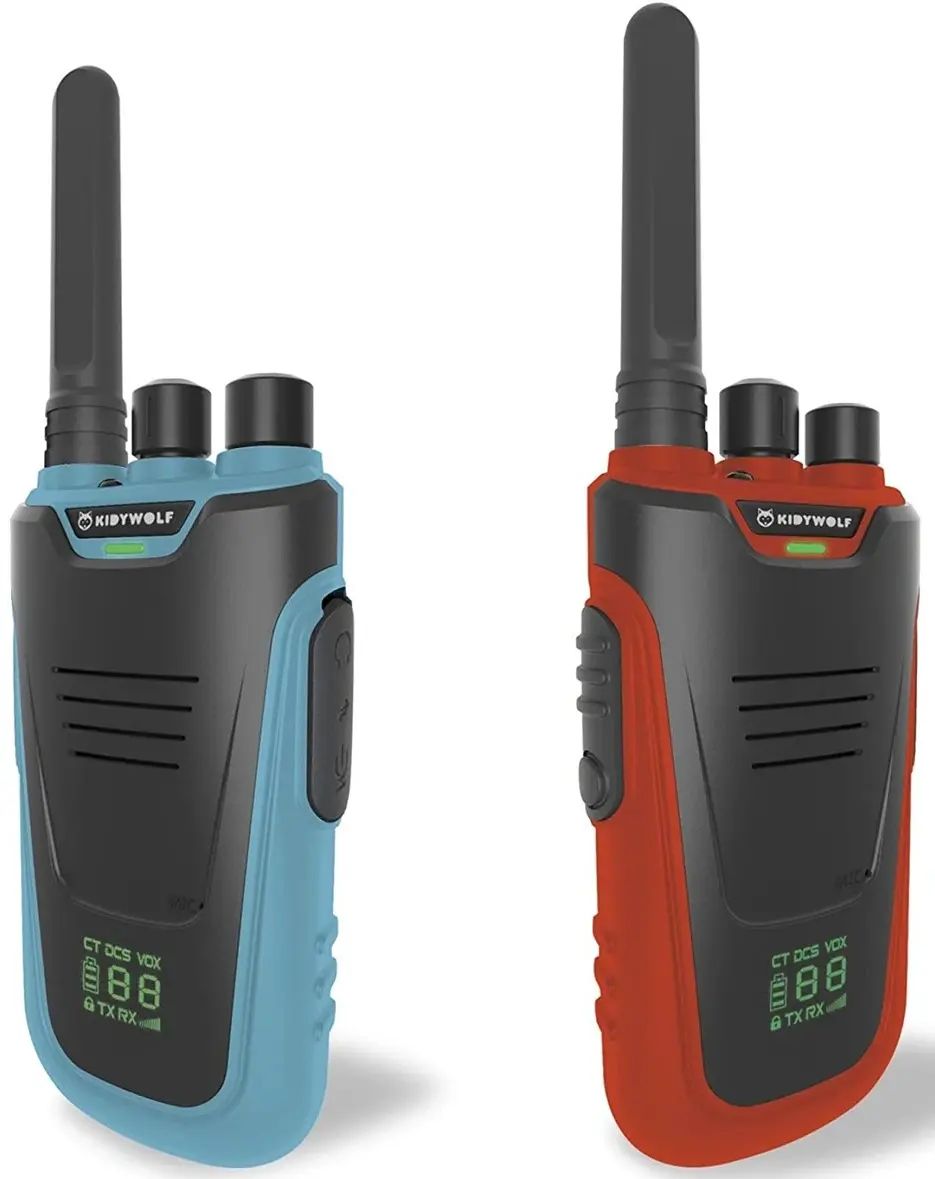 Kidywolf Dětské vysílačky KIDYTALK - modrá/červená