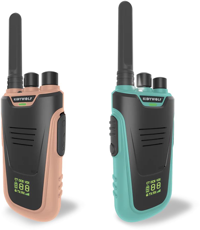 Kidywolf Dětské vysílačky KIDYTALK - modrá/béžová